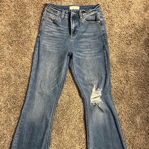 Flared distressed Nature Denim jeans-size 26 or womens 5
